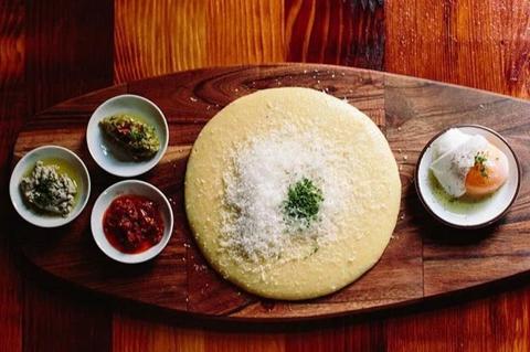 A shareable tapas board of Spanish small plates at en Rama
